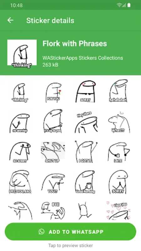 Flork Stickers for Android: Enhance WhatsApp Chats