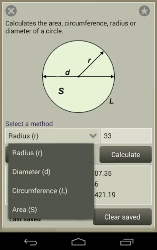 Fast Circle Calculator for Android: Effortless Circle Calculations