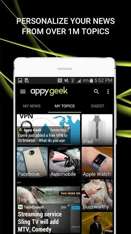 Appy Geek for Android: Stay Informed with Tech News