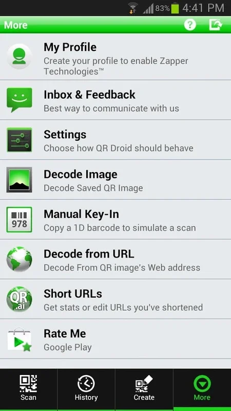 QR Droid Private™ for Android: Streamlined QR Code Generator