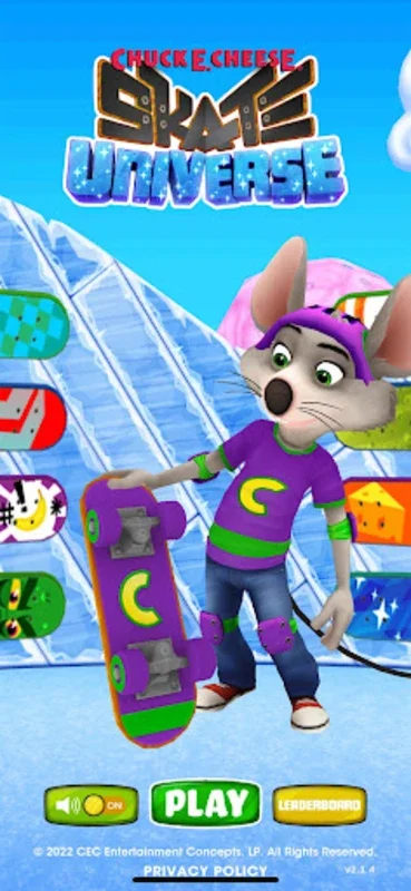 Chuck E.'s Skate Universe for Android - Skate and Compete