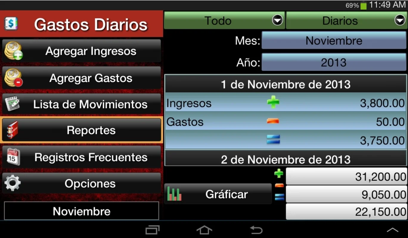 Gastos Diarios for Android - Manage Your Finances Easily