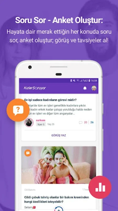 KizlarSoruyor - Soru & Cevap for Android - No Downloading Required