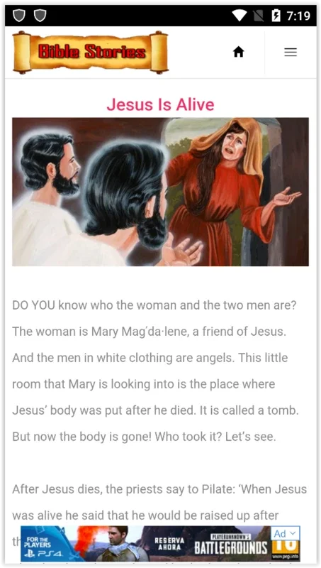 Bible Stories for Android: Dynamic Biblical Content