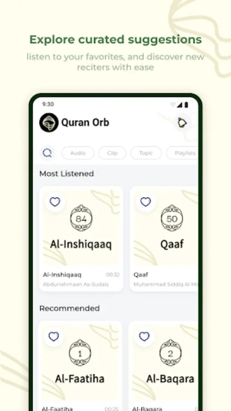 Quran Orb for Android - Enhanced Spiritual Listening