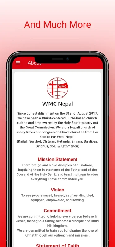 WMC Nepal for Android: Share Prayer Requests & Schedules