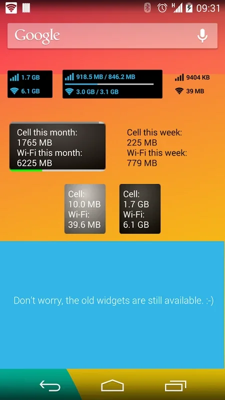 Data Counter Widget for Android: Monitor Your Data