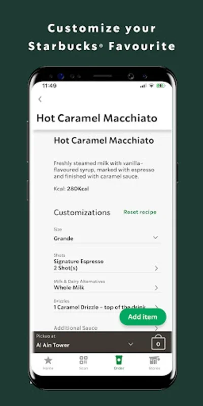 Starbucks UAE for Android - Streamlined Coffee Experience