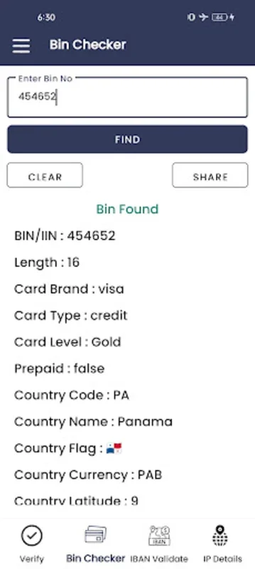 Bin Checker for Android - Validate Financial and IP Data