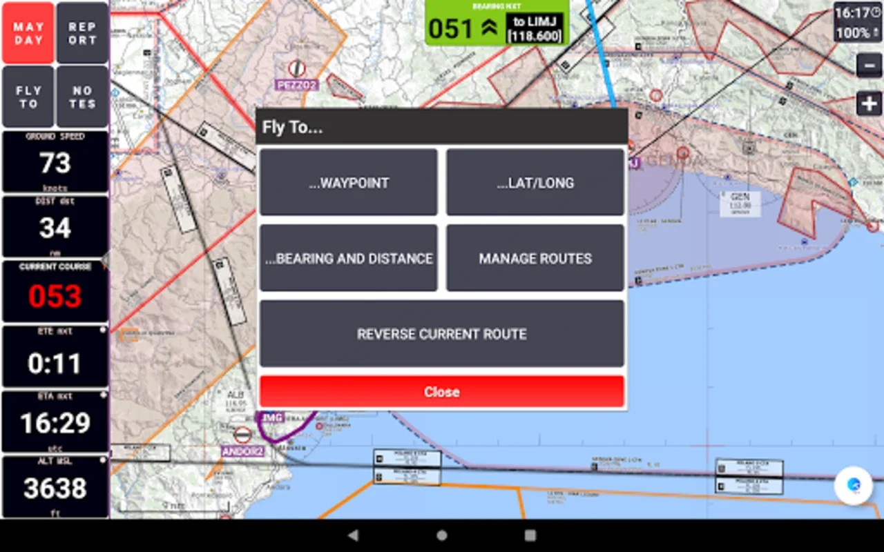 GPS Air Navigator for Android: Advanced VFR Navigation