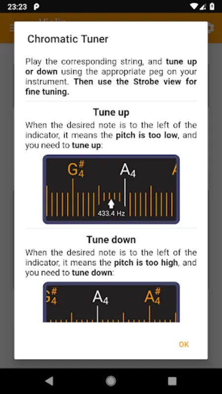 Guitar Tuner, Violin: Tuneo for Android - Ideal for Precise Instrument Tuning