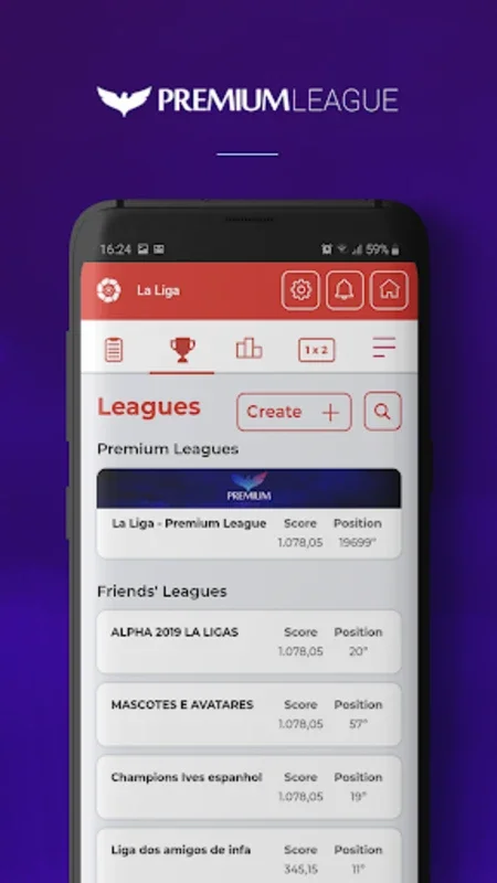 Premium League for Android - Build Your Dream Team