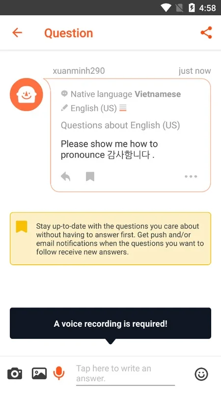 HiNative for Android - Interactive Language Learning