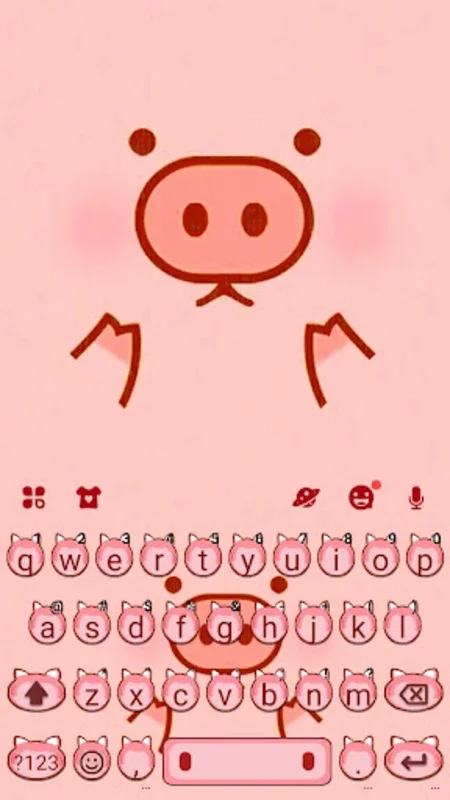 Cute Little Piggy for Android - Personalize Your Keyboard