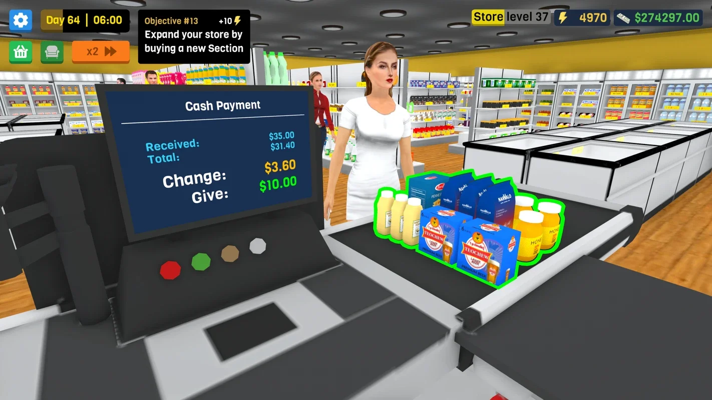 Supermarket Simulator Deluxe for Android - Manage Your Virtual Store