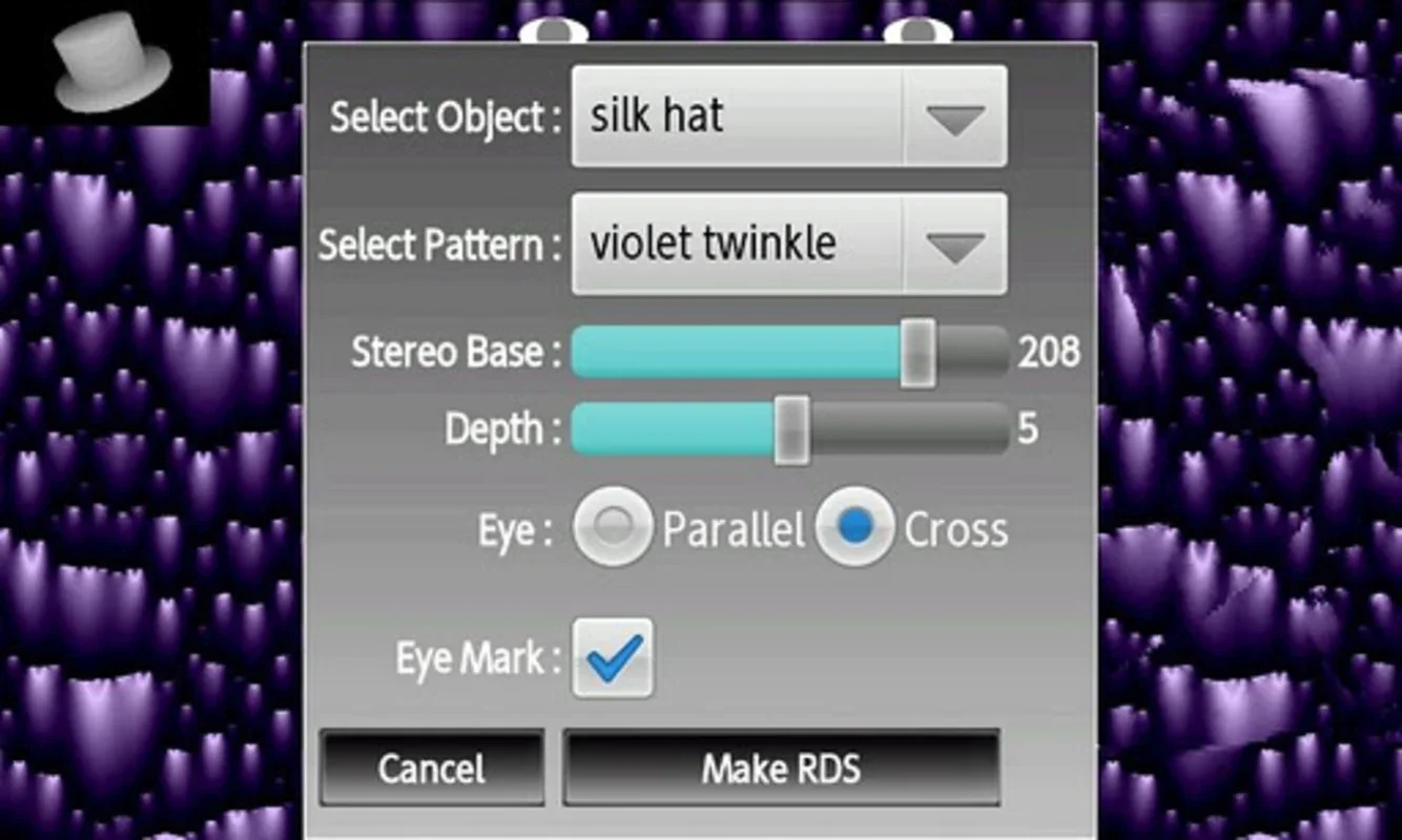 3DSteroidRDS for Android - Create 3D Stereograms