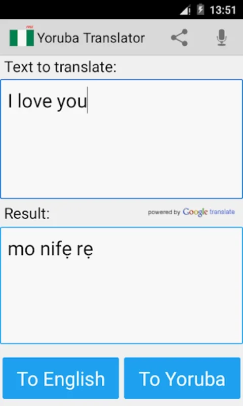 Yoruba Translator for Android - Translate with Ease