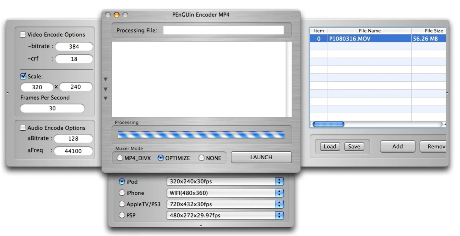 PEnGUIn Encoder MP4 for Mac - Convert and Play Videos Easily