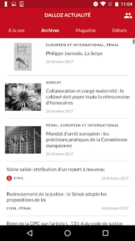 Dalloz actualité for Android - Comprehensive Legal Insights