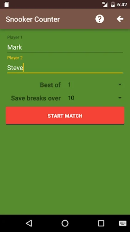 Snooker Counter for Android: Streamlined Scorekeeping