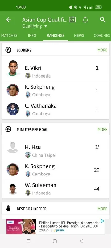 BeSoccer for Android - Get Soccer Info at Your Fingertips