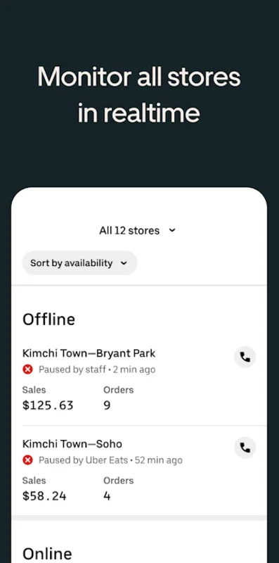 Uber Eats Manager for Android - Streamlining Business Operations