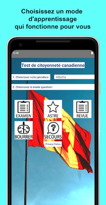 Test de citoyenneté canadienne for Android - Prepare for Citizenship Test