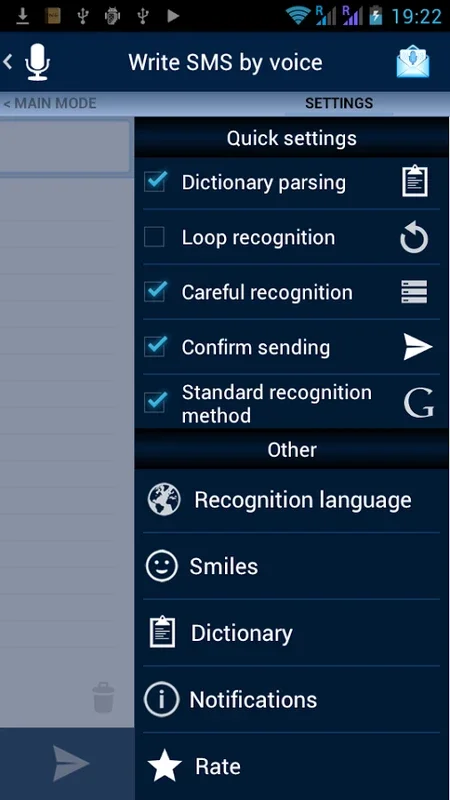 Write SMS by voice for Android - Seamless Voice-to-Text Conversion