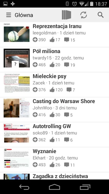 Mistrzowie.org for Android - Enjoy Polish Humor