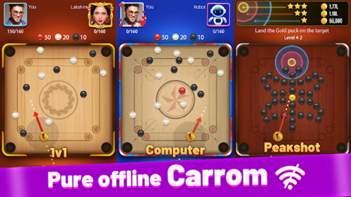 Carrom Lite - Board Offline Game for Android: Offline Carrom Fun