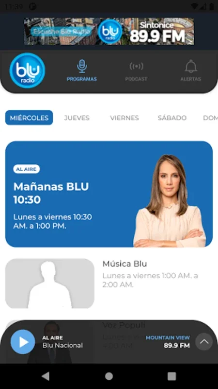 Bluradio for Android - Diverse Radio Content