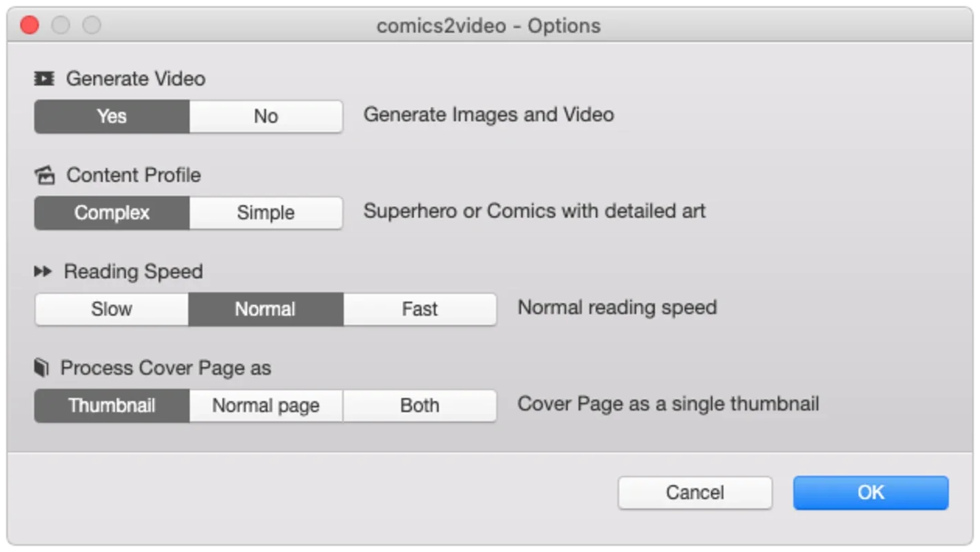 Comics2video for Windows - Transform Comics into Videos