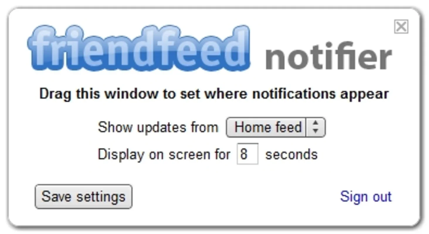 Friendfeed Notifier for Windows: Stay Updated