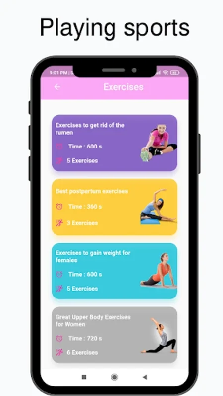 sport exercise for women on Android - Free Fitness App