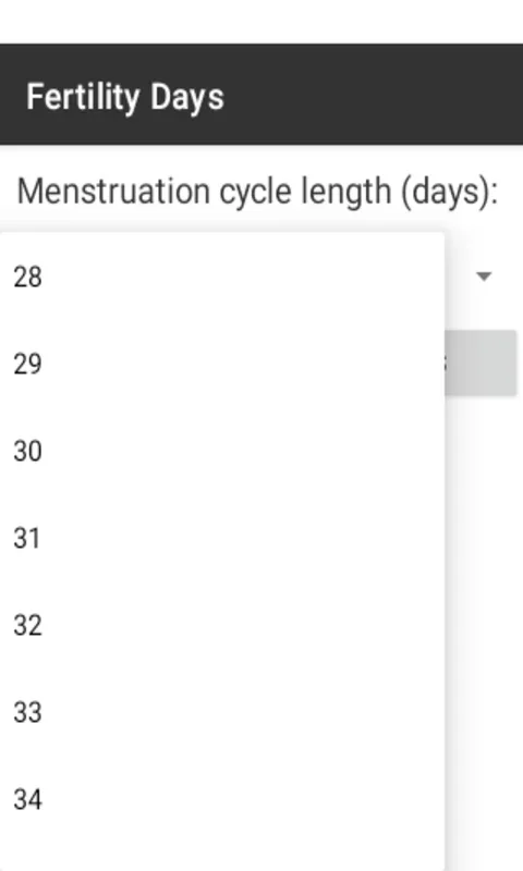 Fertility Days for Android - Determine Your Fertile Days