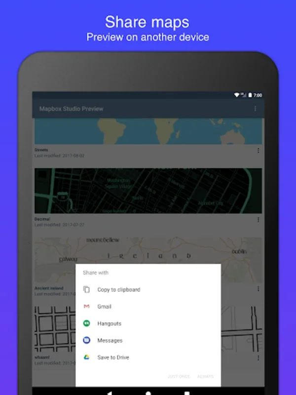 Mapbox Studio Preview for Android: Mobile Map Customization