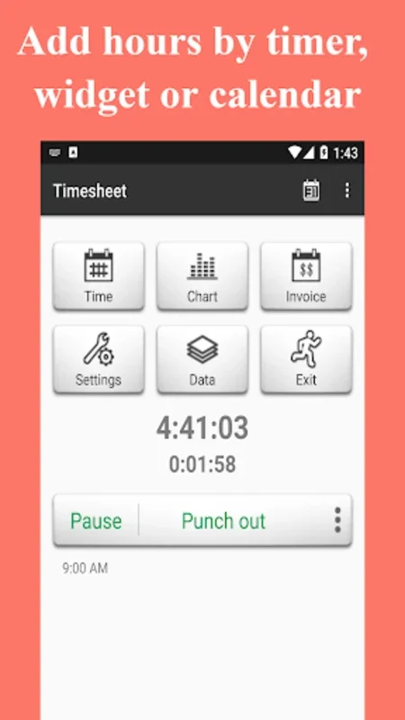 Timesheet for Android: Efficient Time and Earnings Management