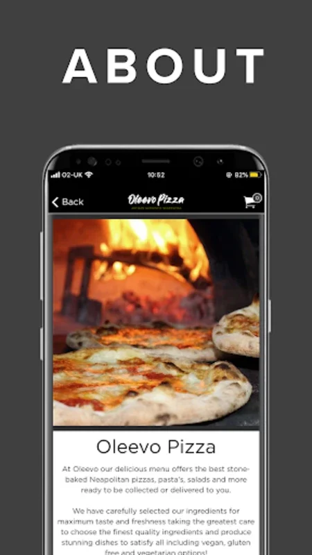 Oleevo Pizza for Android - Gourmet Pizza at Your Doorstep