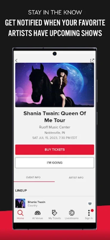 Live Nation for Android - Streamline Your Live Music Experience