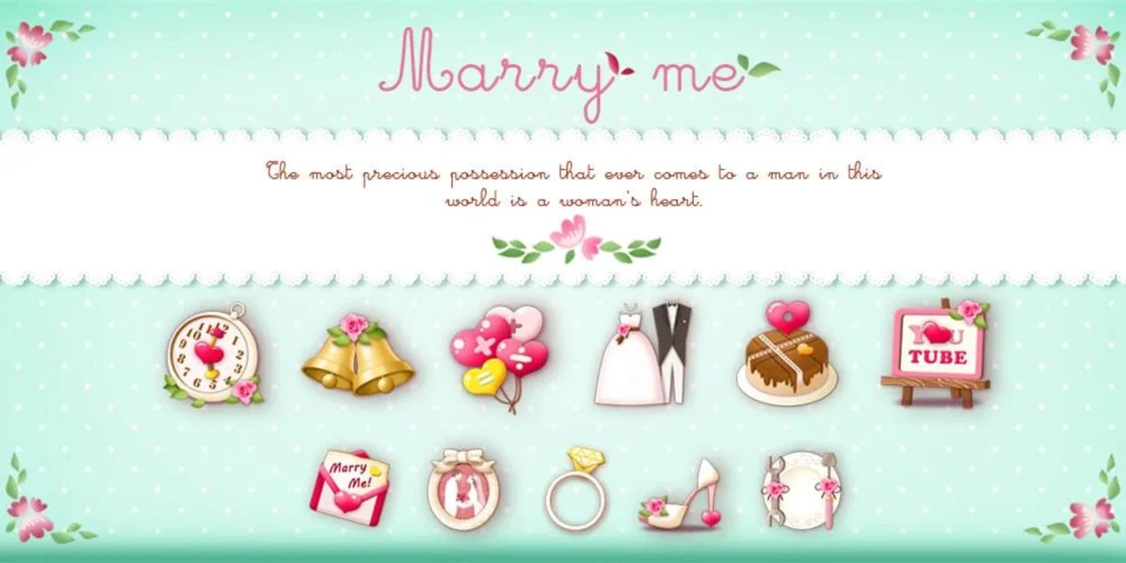 marry me GOLauncher EX Theme for Android - Enhance Your Device