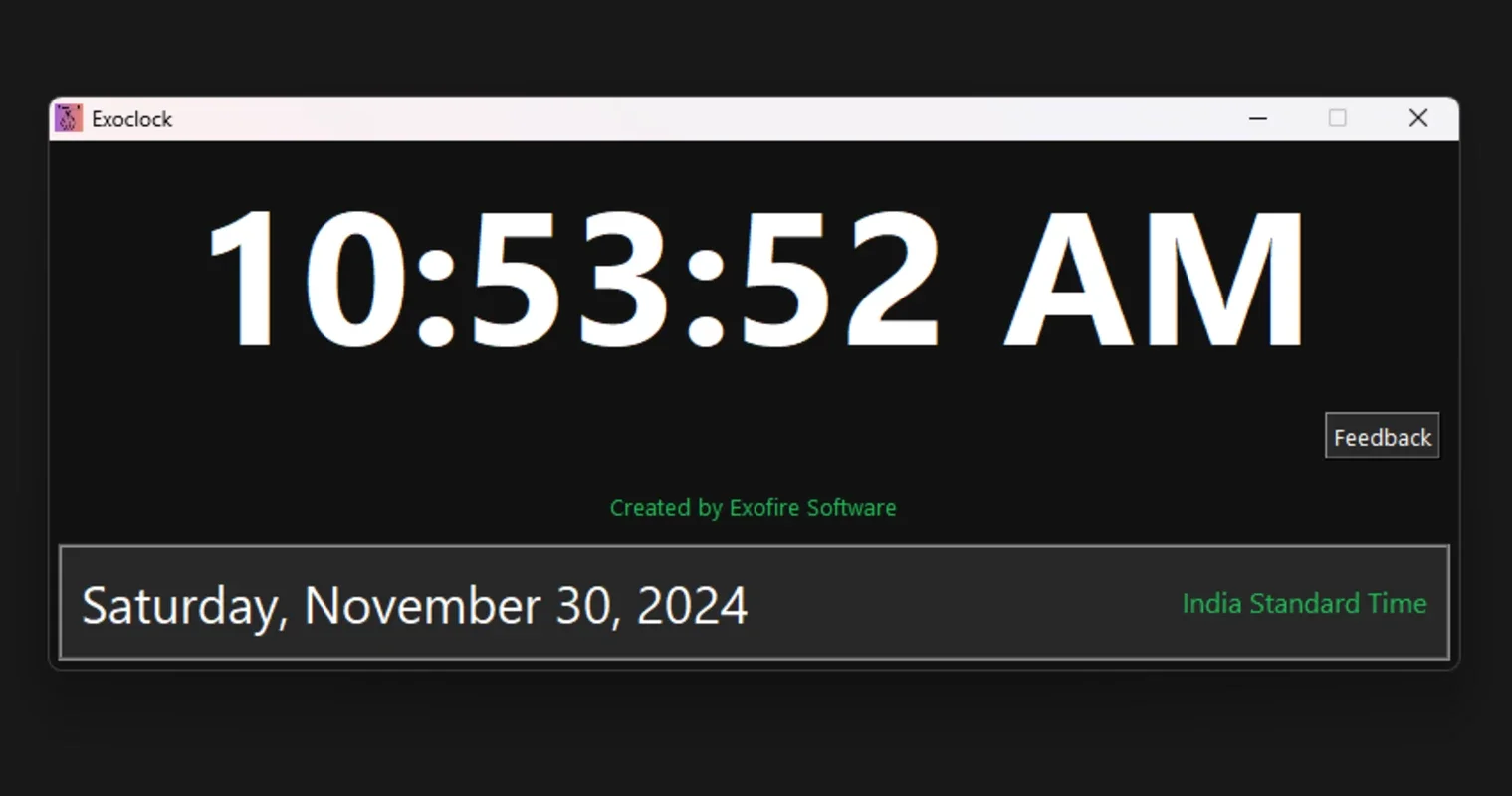 Exoclock 1.0 for Windows - A Modern Time-Keeping App