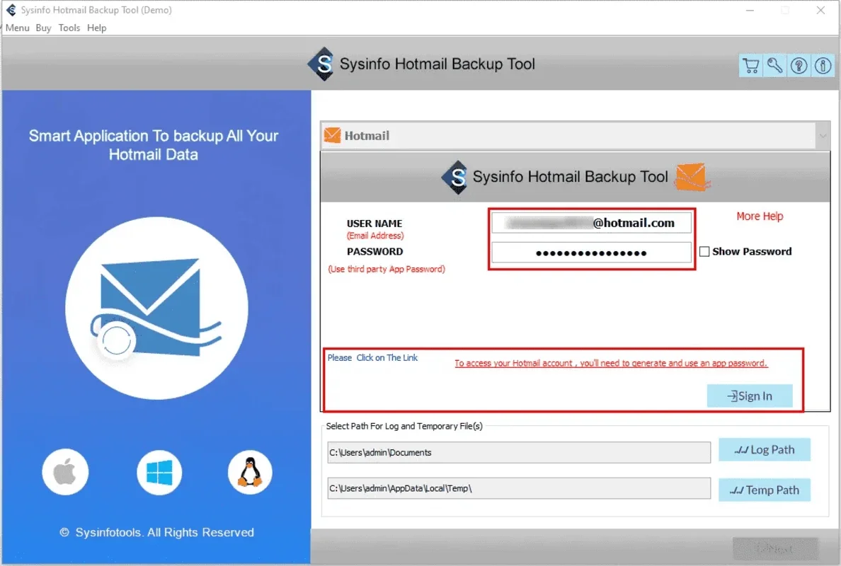 Hotmail Backup Tool for Windows - Secure Your Emails