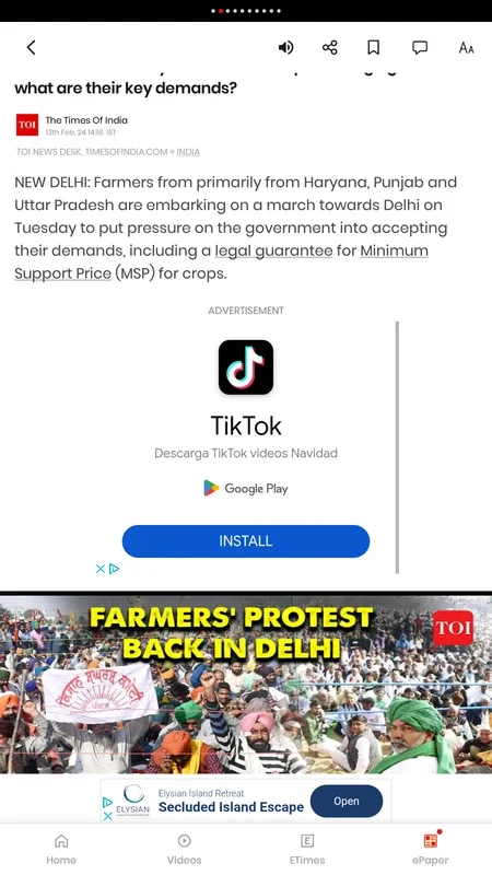 Times Of India for Android - Stay Informed with Real-time News