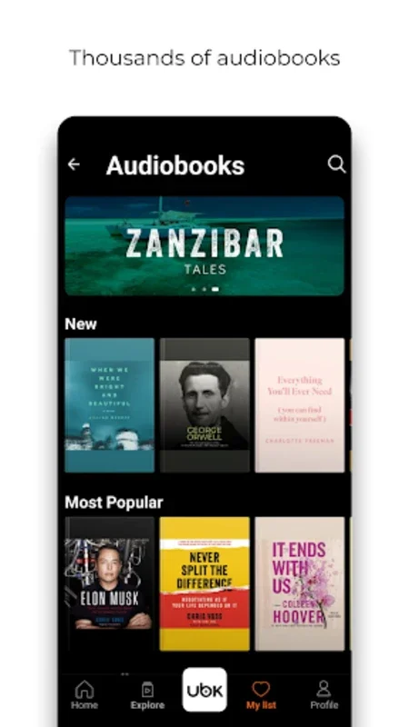 Ubook: Audiobooks for Android - Enrich Your Listening Experience