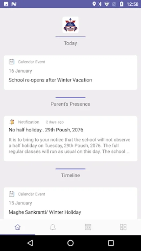 V.S. Niketan Secondary School for Android - Enhance Communication