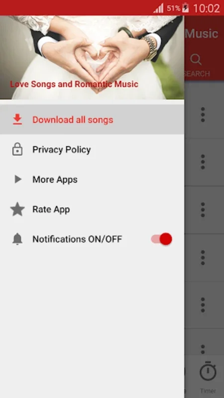 Love Songs and Romantic Music for Android - Enjoy Romantic Tunes