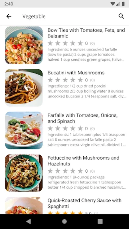 Pasta Recipes for Android: Delicious Dishes at Your Fingertips