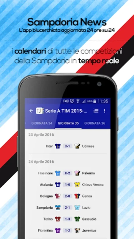 Sampdoria News for Android - Comprehensive Football Updates