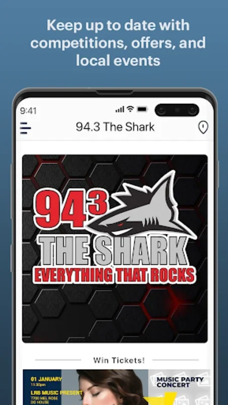 94.3 The Shark for Android - Enjoy Seamless Rock Access