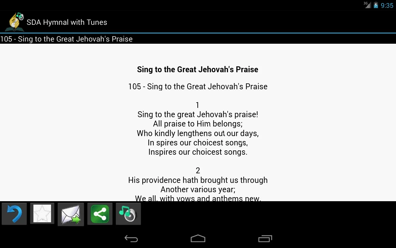 SDA Hymnal with Tunes for Android - Enrich Your Worship